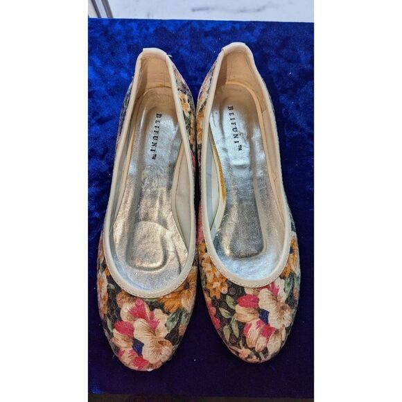 Beifuni floral sequin flats size 38 looks to be about a size 6. Vintage? - Picture 3 of 5